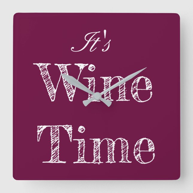 It's Wine Time Wall Clock (Front)