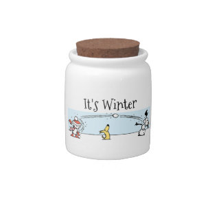 It's Winter Candy Jar