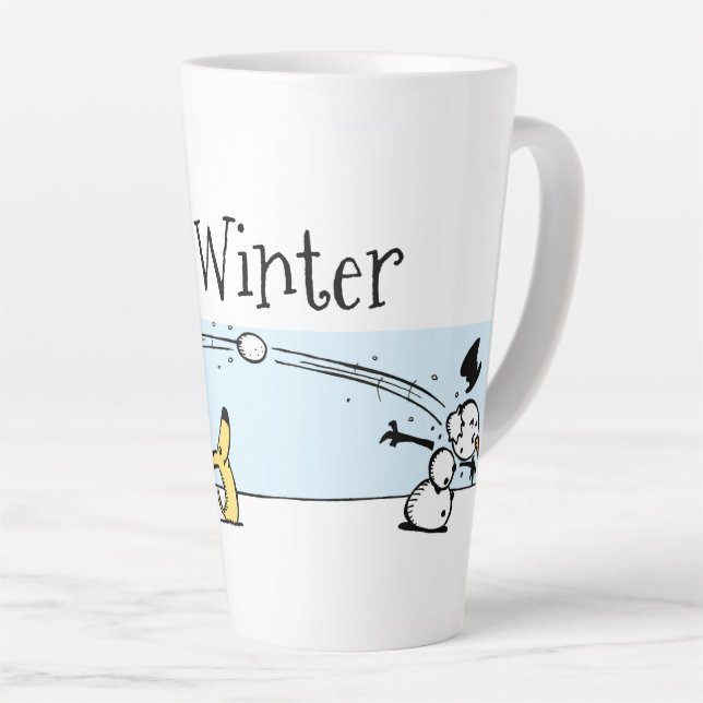 It's Winter  Latte Mug (Right Angle)