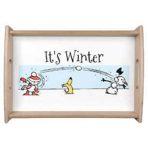 It's Winter Serving Tray