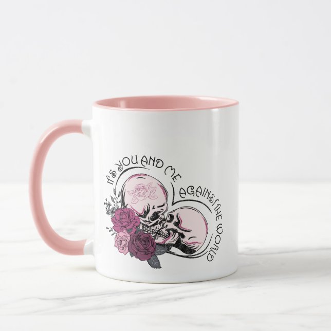 IT'S YOU AND ME AGAINST THE WORLD HALLOWEEN MUG (Left)