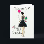 **IT'S YOUR **19th** BIRTHDAY!!!!** BIRTHDAY Card<br><div class="desc">THANK YOU FOR STOPPING BY 1 OF MY 8 STORES!</div>