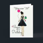 **IT'S YOUR **20th** BIRTHDAY!!!!** BIRTHDAY Card<br><div class="desc">THANK YOU FOR STOPPING BY 1 OF MY 8 STORES!</div>