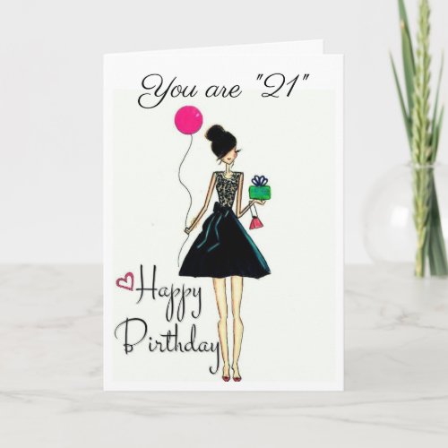 ITS YOUR BIRTHDAY 21st Card