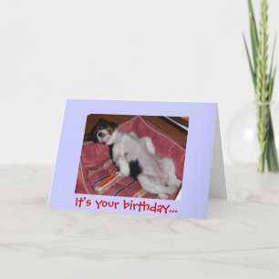 It's your birthday... card