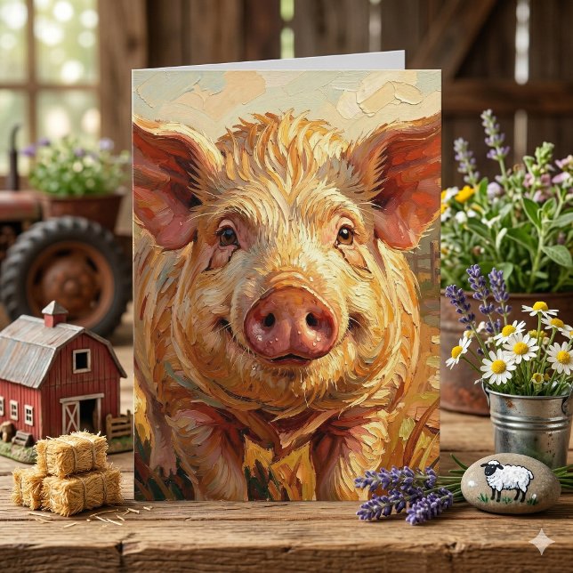 It's Your Birthday! Go Hog Wild | Funny Pig Pun Card (Creator Uploaded)