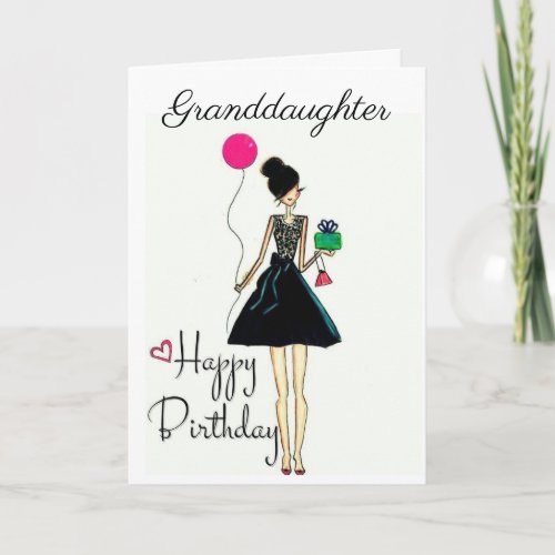 ITS YOUR BIRTHDAY GRANDAUGHTER CARD