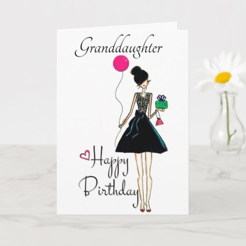 ITS YOUR BIRTHDAY GRANDDAUGHTER  LOVE YOU CARD