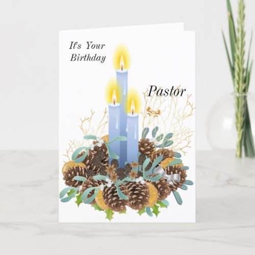 Its Your Birthday Pastor Holiday Card