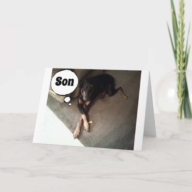 IT'S YOUR BIRTHDAY **SON** RELAX AND ENJOY CARD (Front)