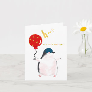 It's your birthday - the little penguin card