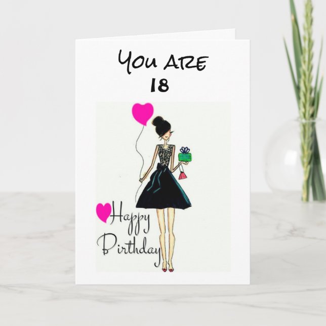 **IT'S YOUR BIRTHDAY!!!!** YOU ARE ***18*** CARD (Front)