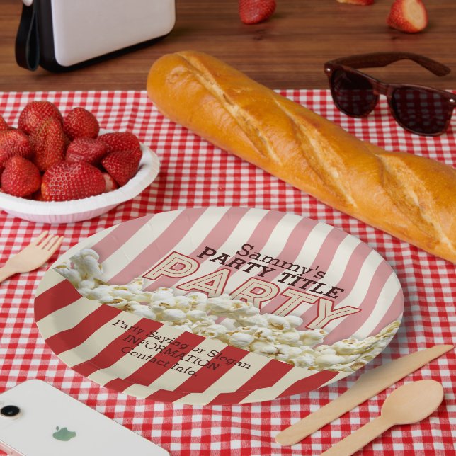 It's Your Custom Chips Personalize This! Paper Plates (Picnic)