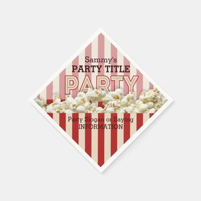 It's Your Custom Party Napkins Personalize This! (Corner)