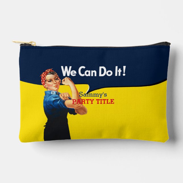 It's Your Custom Rosie Party Personalize This Accessory Pouch (Front)