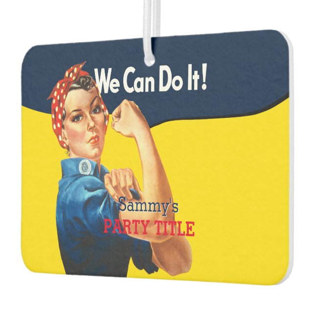 It's Your Custom Rosie Party Personalize This Air Freshener (Left)