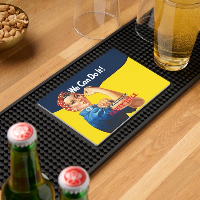 It's Your Custom Rosie Party Personalize This Bar Mat (Insitu (Bar 2))