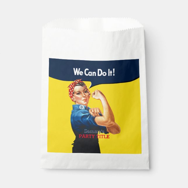 It's Your Custom Rosie Party Personalize This Favor Bag (Front)