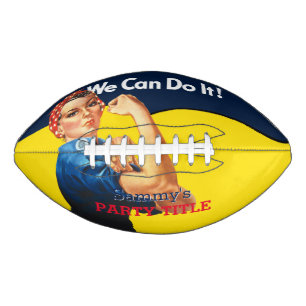 It's Your Custom Rosie Party Personalize This Football