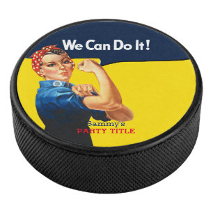 It's Your Custom Rosie Party Personalize This Hockey Puck