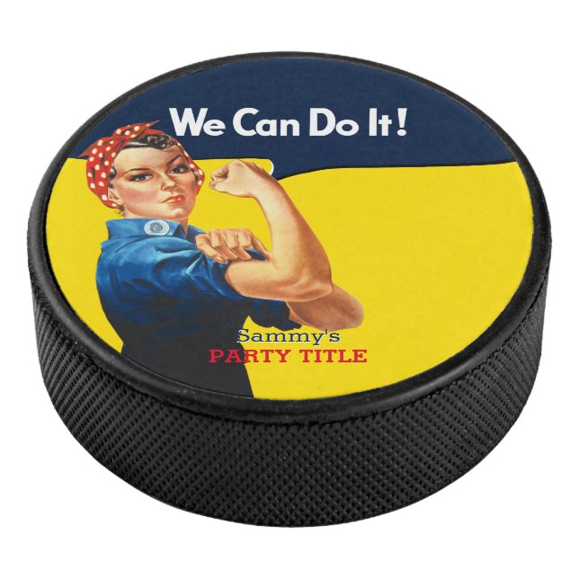 It's Your Custom Rosie Party Personalize This Hockey Puck (3/4)