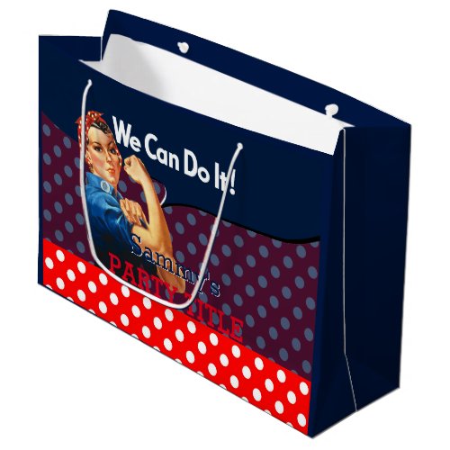 Its Your Custom Rosie Party Personalize This Large Gift Bag