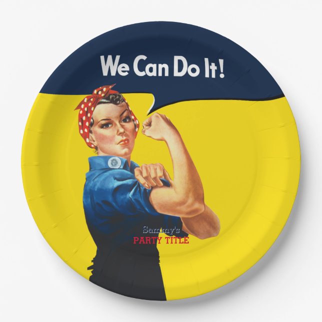 It's Your Custom Rosie Party Personalize This Paper Plates (Front)