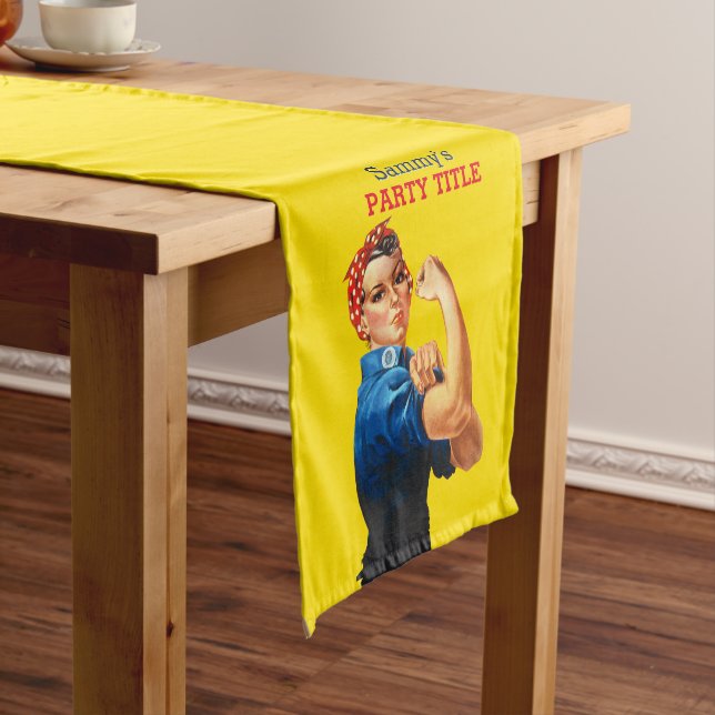 It's Your Custom Rosie Party Personalize This Short Table Runner (In Situ)