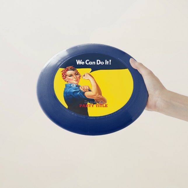 It's Your Custom Rosie Party Personalize This Wham-O Frisbee (In Hand)