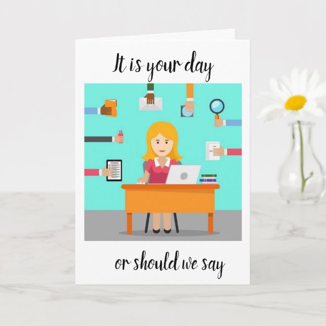 IT'S YOUR LAST DAY! HAPPY **RETIREMENT** CARD (Small Plant)