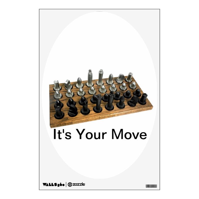 It's Your Move Chess - Decal for Toilet Seats (Front)