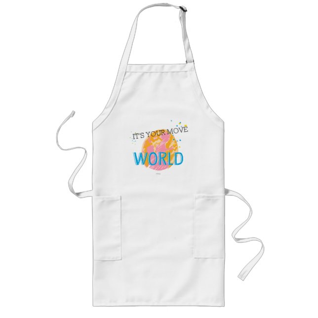 It's Your Move World Long Apron (Front)