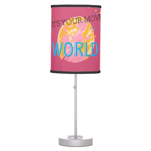Its Your Move World Table Lamp