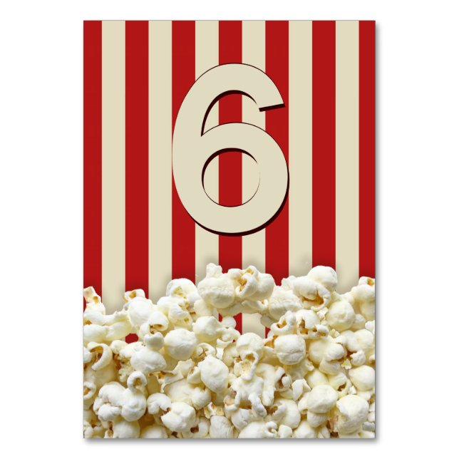 It's Your Party Customizable Number or Letter iD Table Number (Front)