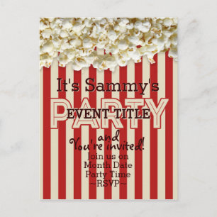 It's Your Party Invitation 12 lines 2 sided custom