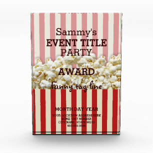 It's Your Party Personalized Popcorn Style Award