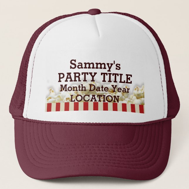 It's Your Personalized Party Hat Popcorn Style (Front)