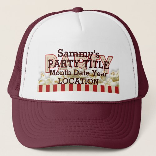 Its Your Personalized Party Hat Popcorn Style