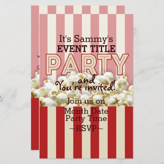 It's Your Personalized Party Supply. (Front/Back)