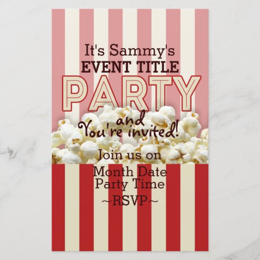 It's Your Personalized Party Supply. (Front)