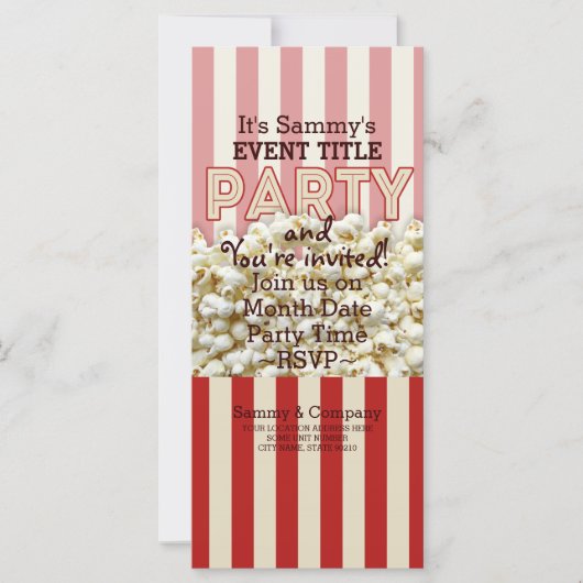It's Your Personalized Party Supply. (Front)