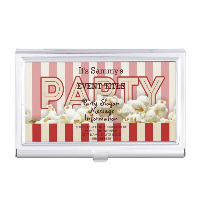 It's Your Personalized Party Supply. Business Card Holder (Front)