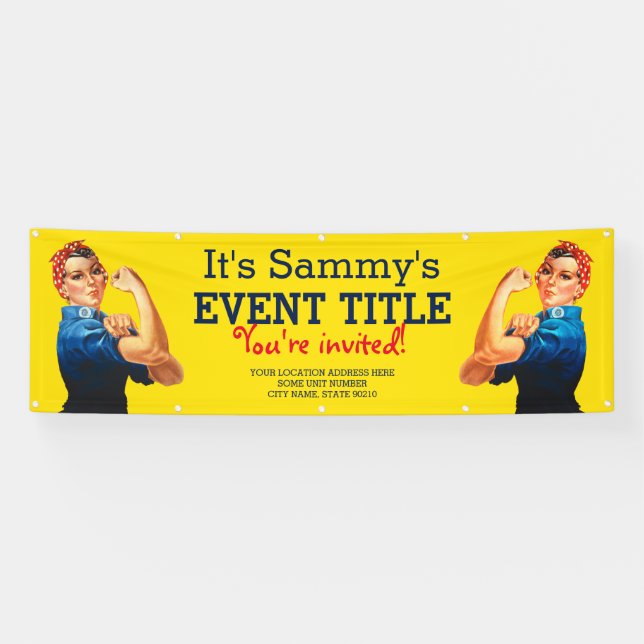 It's Your Personalized Rosie Celebration Supply Banner (Horizontal)