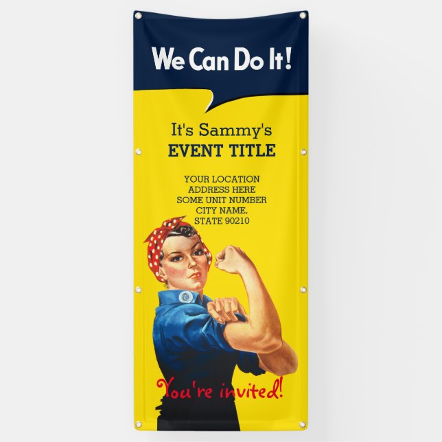 It's Your Personalized Rosie Event Vertical Banner (Vertical)