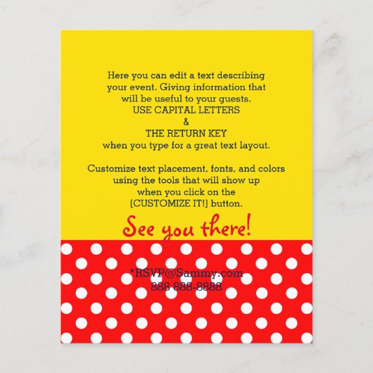 It's Your Personalized Rosie Party Supply (Back)