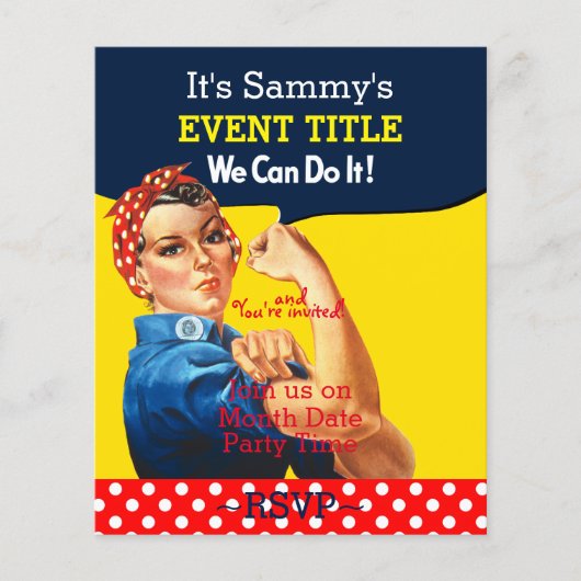 It's Your Personalized Rosie Party Supply (Front)