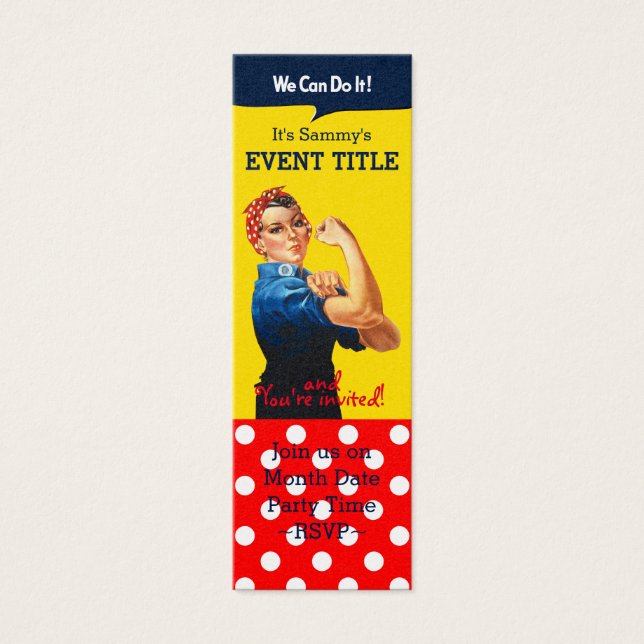 It's Your Personalized Rosie Party Supply (Front)