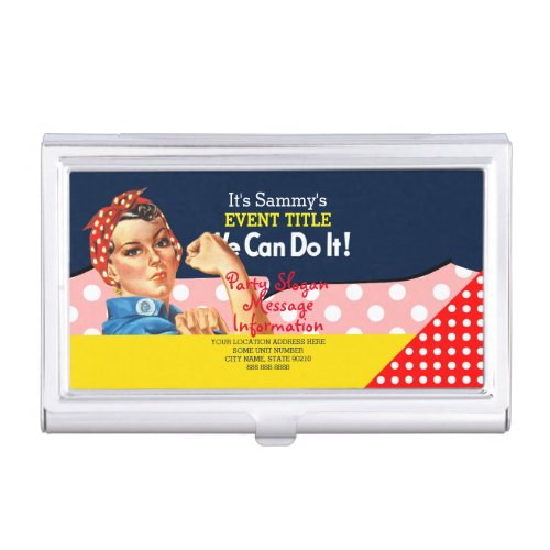 Its Your Personalized Rosie Party Supply Business Card Holder