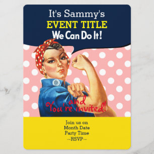 It's Your Personalized Rosie Party Supply Invitation