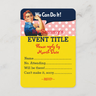 It's Your Personalized Rosie Party Supply Invitation